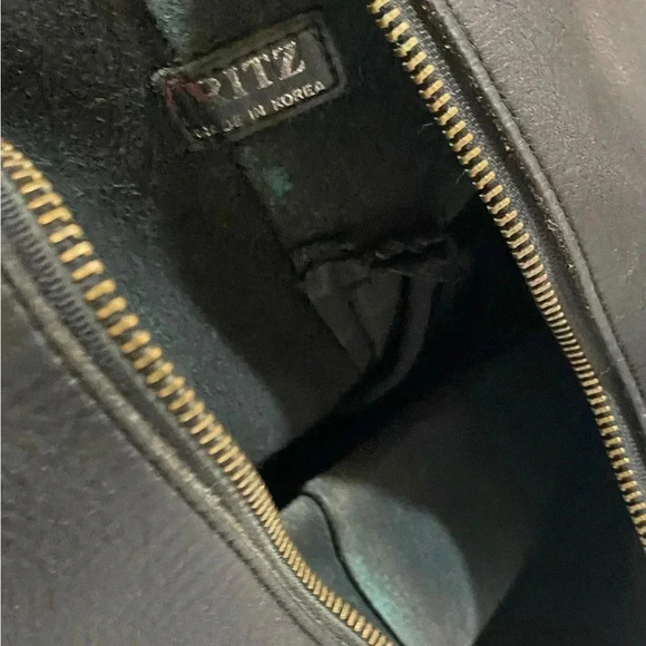 Ritz black vintage shoulder handbag - Picture 3 of 12